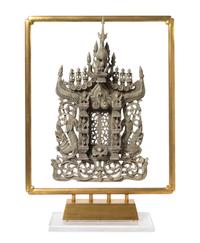 A Burmese Wood Carving Height 26 inches.