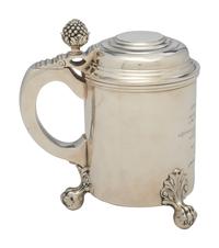 An American Silver Presentation Stein of Houston Horse Show Association Interest