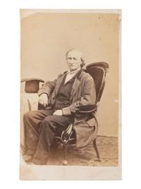 [CIVIL WAR]. BURNS, John L. (1793-1872). Autographed CDV. Philadelphia: O.H. Willard's New Galleries, n.d. [ca 1863].