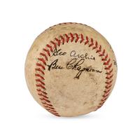 A Multi Signed Baseball Featuring Bucky Harris, Roger Cramer and Bennie Bengough (Beckett Authentication Services)