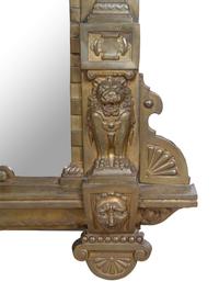 A Renaissance Revival Pressed Brass Mirror