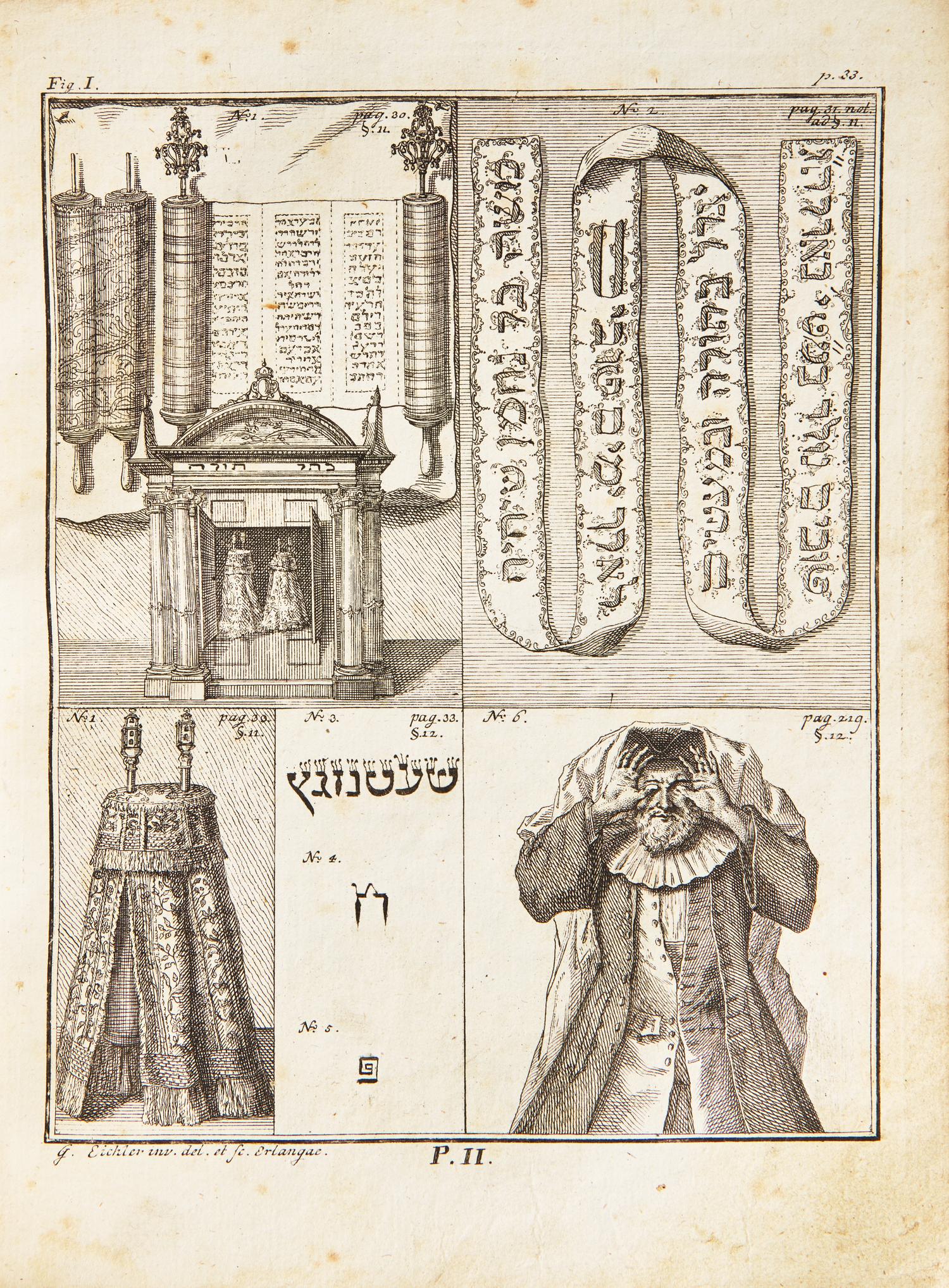 [Judaica] Bodenschatz, Johann Christoph Georg. Kirchliche Verfassung der heutigen Juden sonderlich derer in Deutschland...