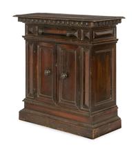 An Italian Baroque Style Walnut Cabinet