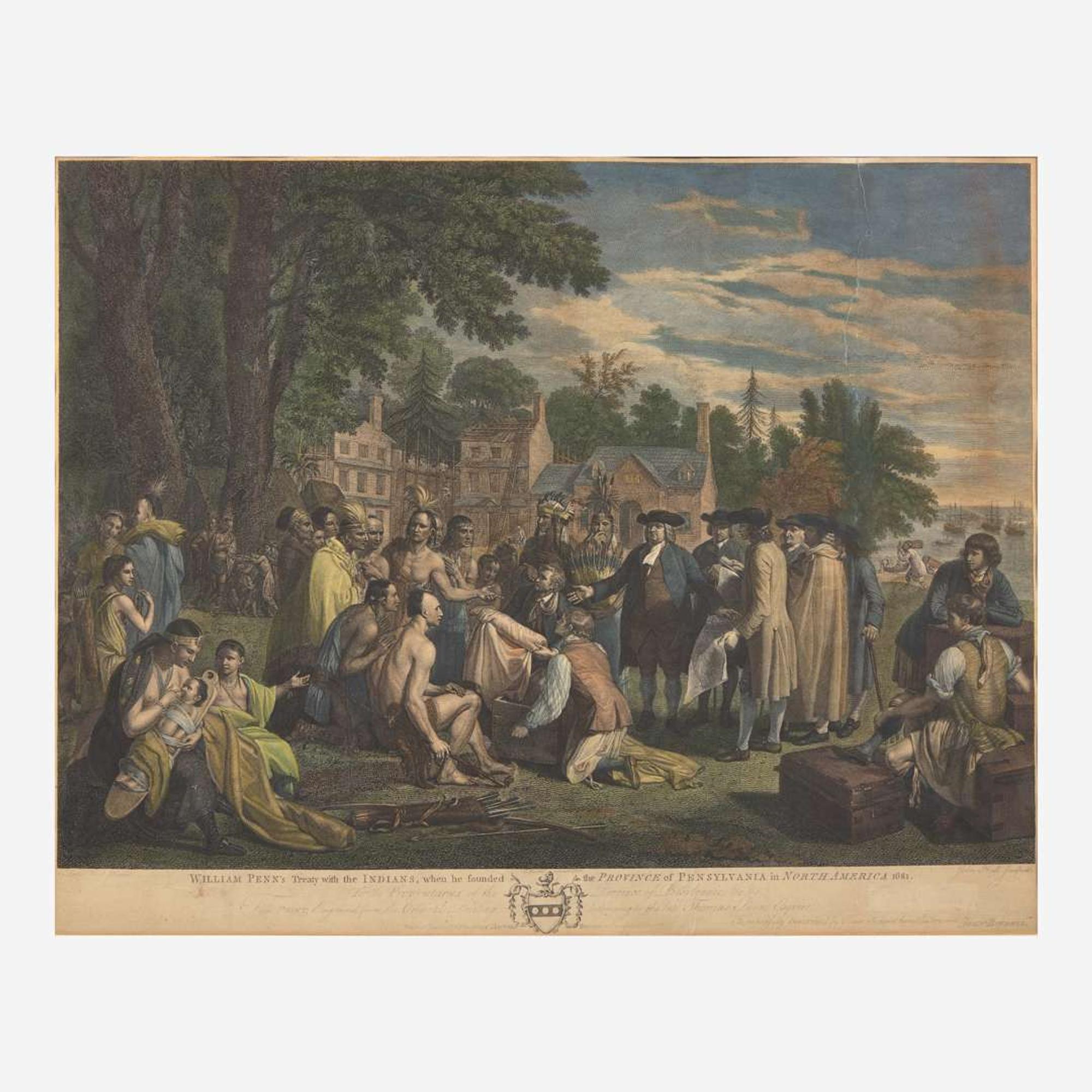 [Philadelphia & Pennsylvania] [Penn, William] William Penn's Treaty with the Indians, when he founded the Province of Pensylvania in North America 1681