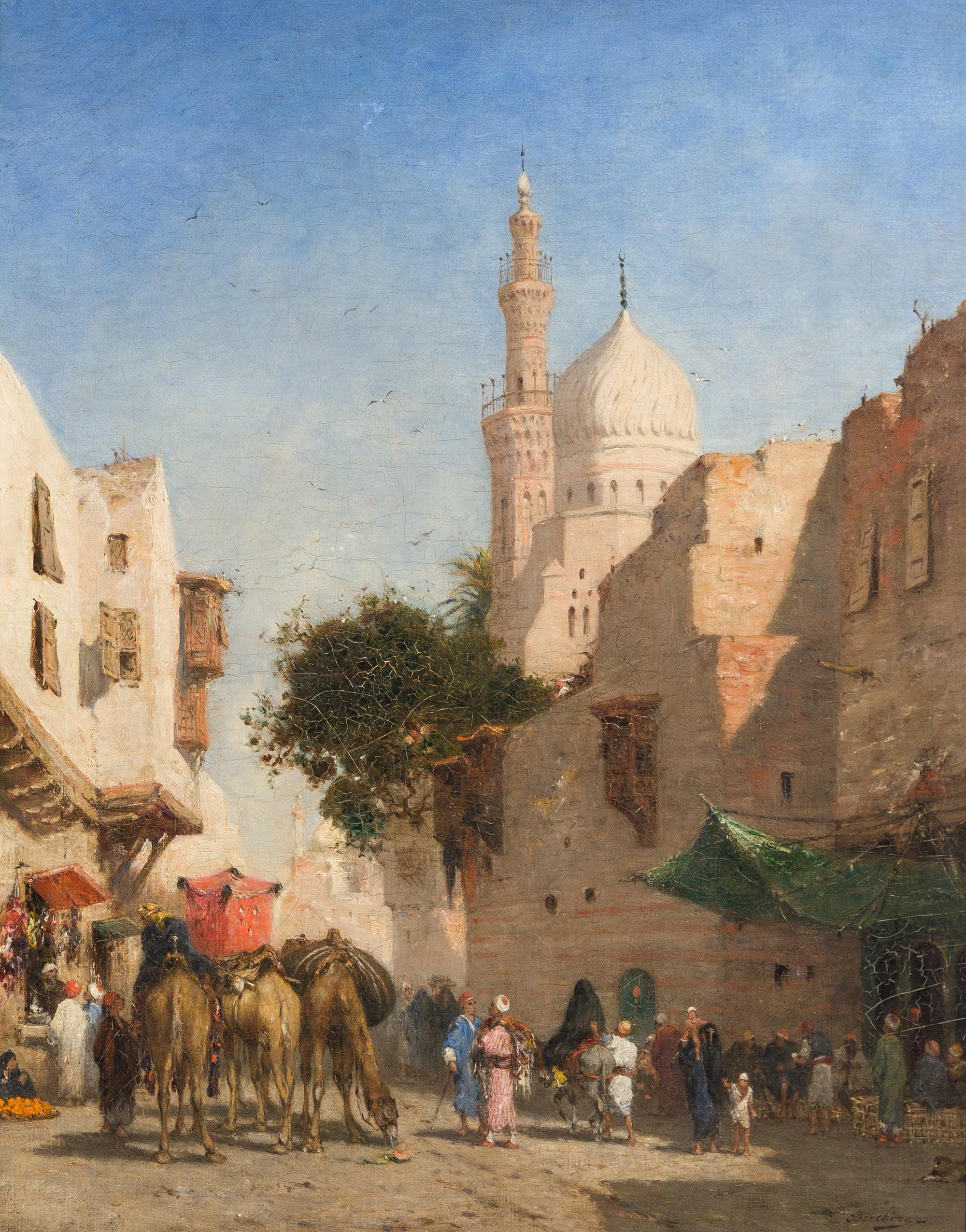 Narcisse Berchere, (French, 1819-1891), Merchants and Camels in a Marketplace emailed 12/28 and 3/8 about re-offer. vhs will be donated