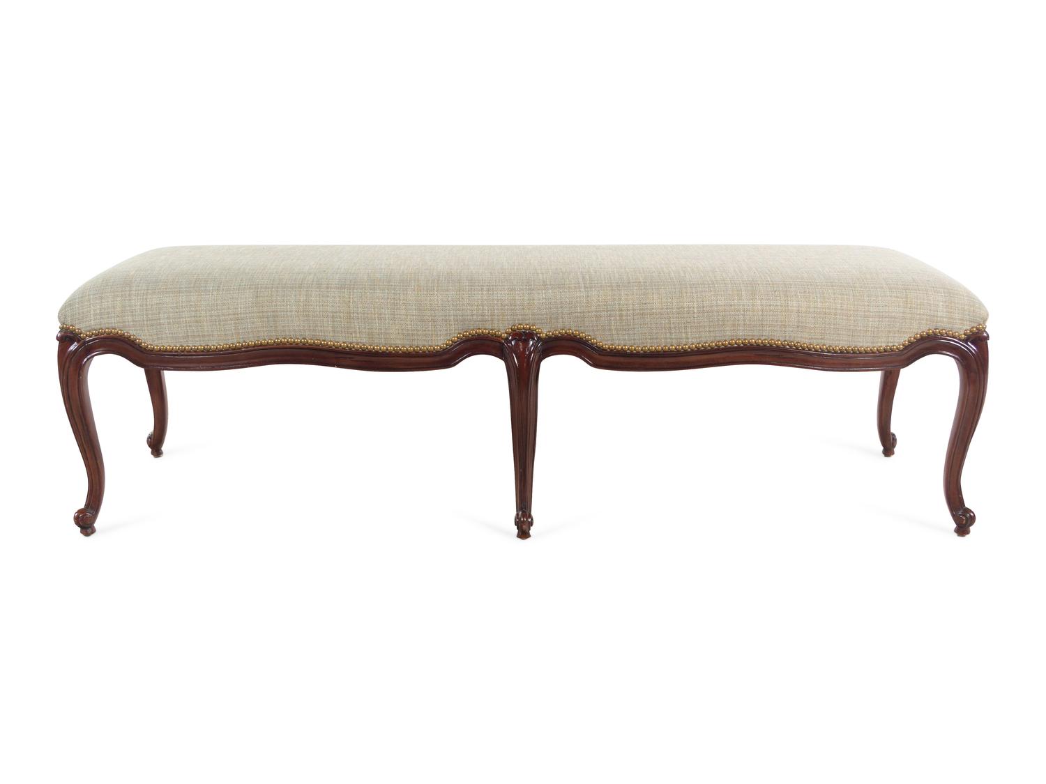 A Ralph Lauren Louis XV Style Bench