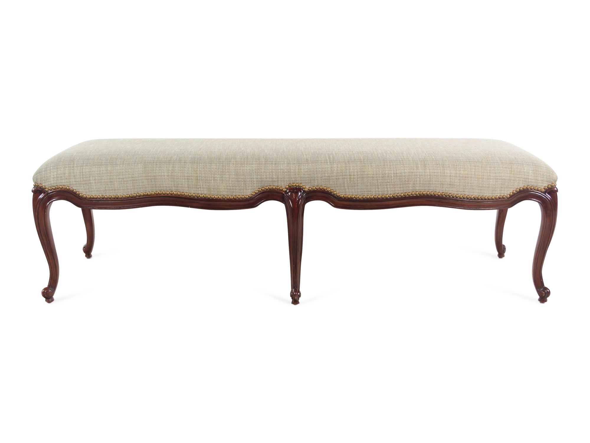 A Ralph Lauren Louis XV Style Bench