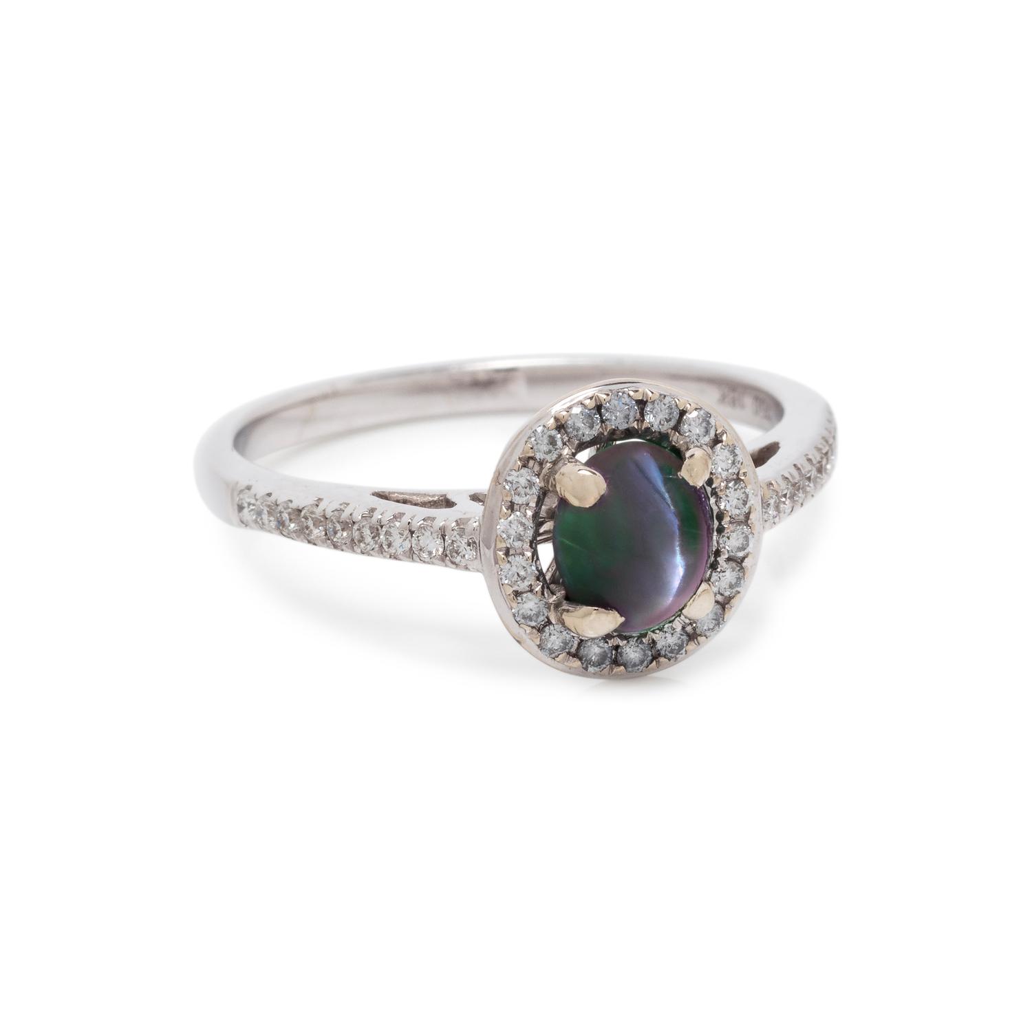 CAT'S EYE ALEXANDRITE AND DIAMOND RING