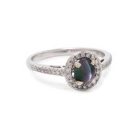 CAT'S EYE ALEXANDRITE AND DIAMOND RING