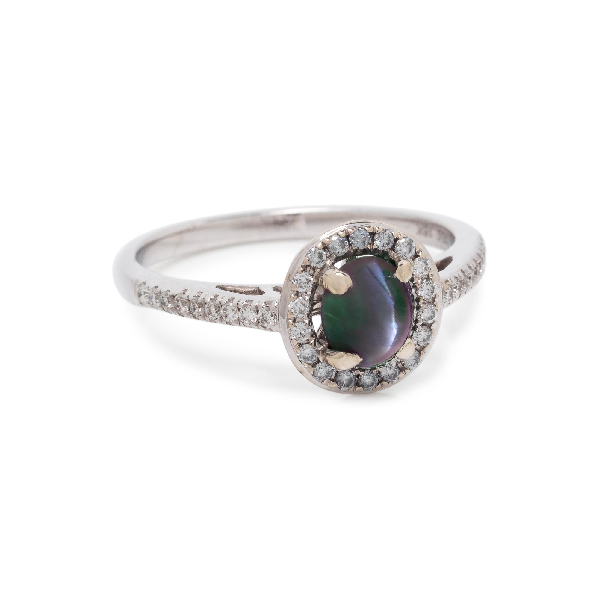 CAT'S EYE ALEXANDRITE AND DIAMOND RING