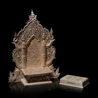 A Thai Silver Shrine and a Cigarette Box, 20th Century — 近代 泰銀佛龕烟盒兩件
