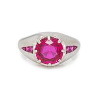 UNHEATED BURMESE RUBY RING