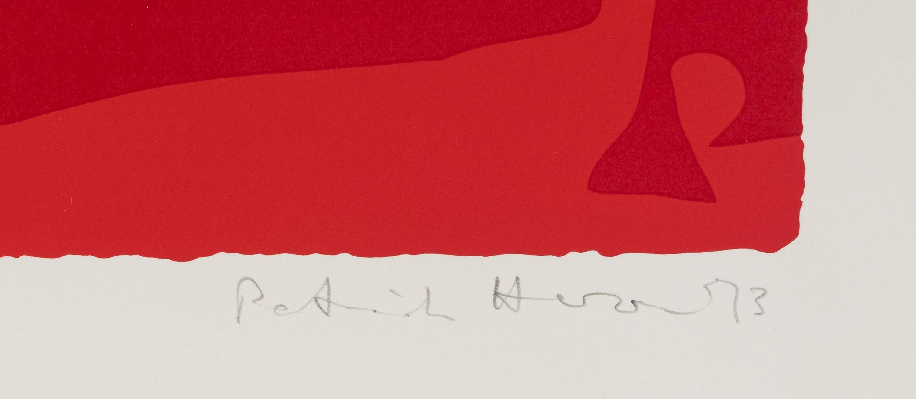 Small Red 1 and Small Red 4 (a pair of prints), 1973