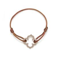 CARTIER, WHITE GOLD QUATREFOIL BRACELET