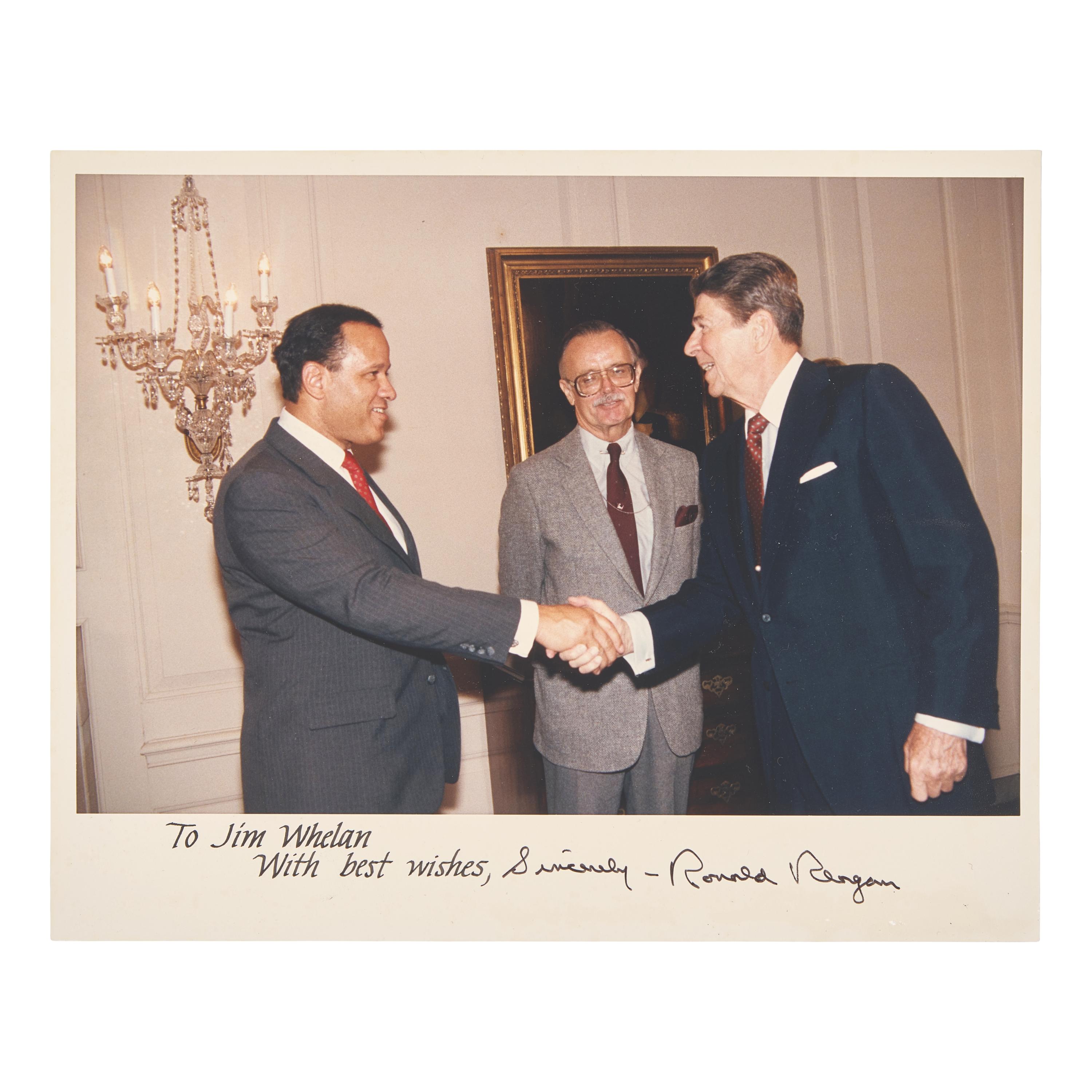 [Presidential] Reagan, Ronald. Signed photograph