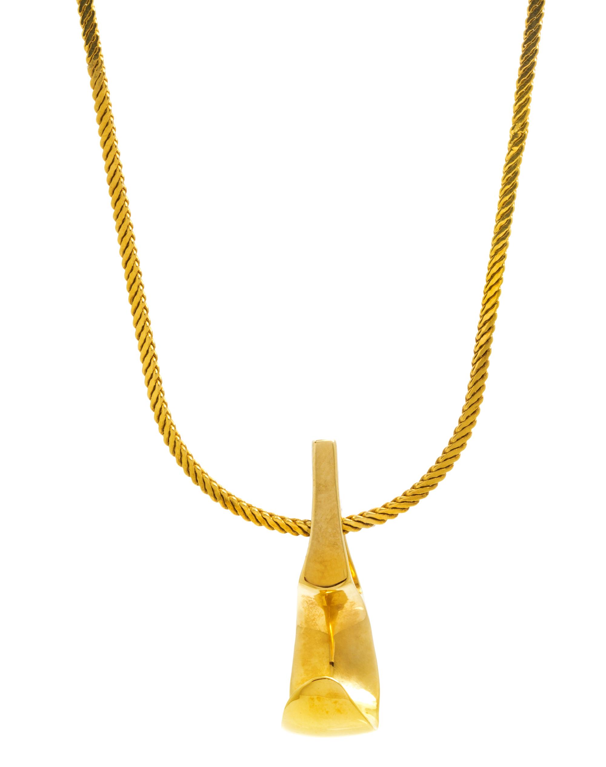 A Collection of Yellow Gold, Pearl and Diamond Necklaces and Pendants, 19.20 dwts.