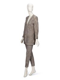 Ralph Lauren Purple Label, Grey Suede Ensemble