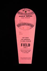A Group of 1973 New York Mets World Series Shea Stadium Items,