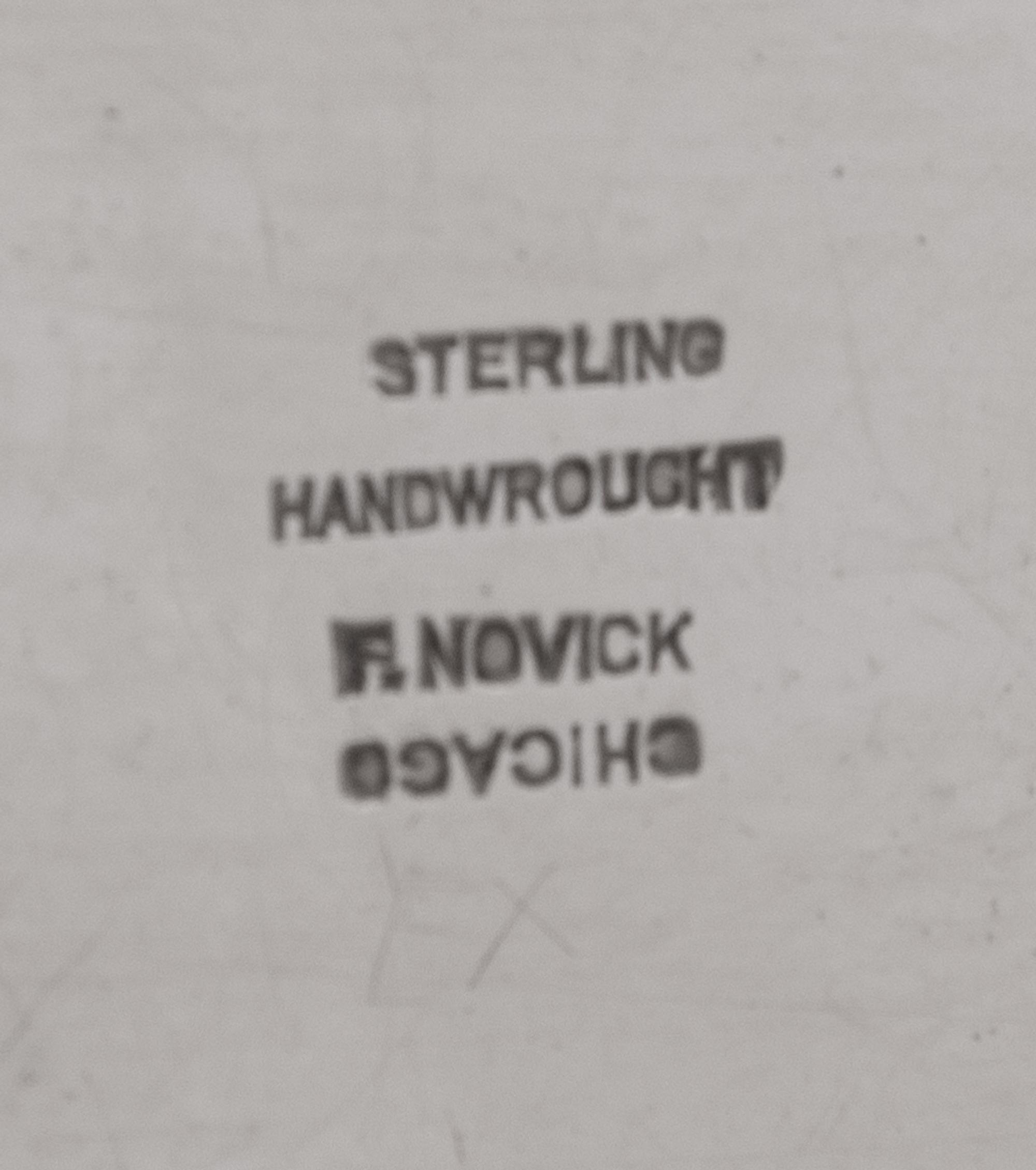 An American Silver Handwrought Dish