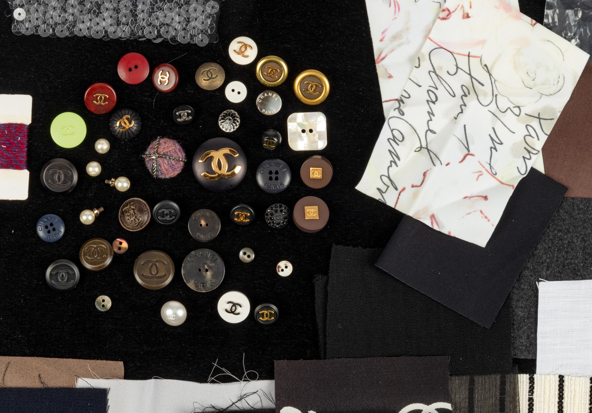 Chanel Buttons & Fabric Swatches, 2000-2010s