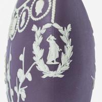 A Wedgwood Black Dip Jasperware Moon Flask Vase UK, late 19th century