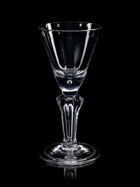 An English Pedestal-Stem Wine Glass