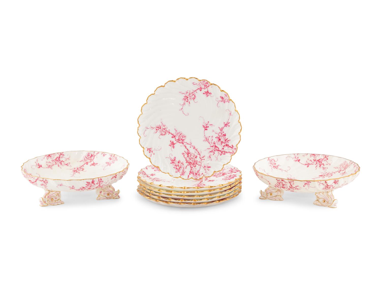 A Coalport Porcelain Dessert Service