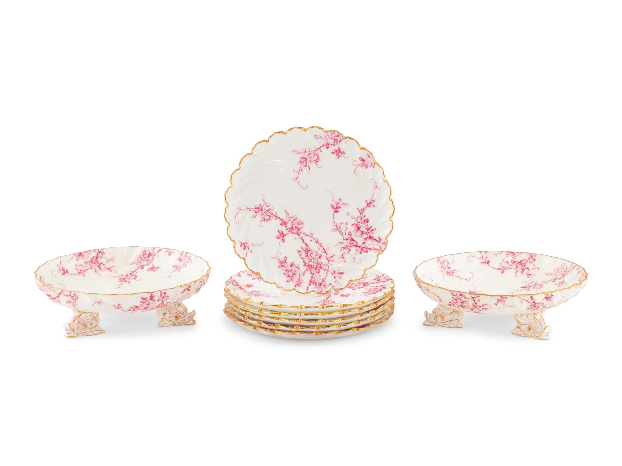 A Coalport Porcelain Dessert Service