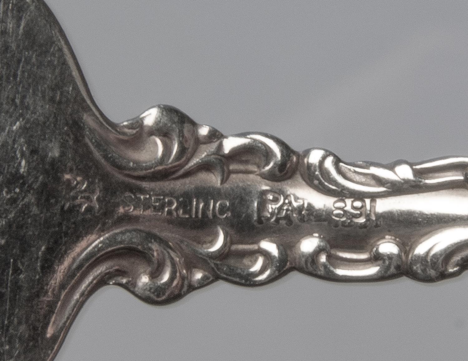 An American Silver Flatware Partial Service, Whiting Mfg. Co., New York, NY, Louis XVpattern, comprising: 10 dinner forks 2 serving spo