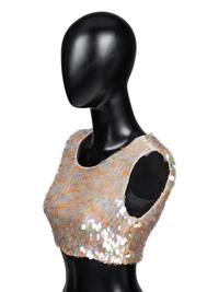 Chanel, Iridescent Sequined Crop Tank, S/S 1995 - "Barbie Collection"