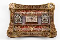 A French Boulle Eight-Piece Desk Set — 19TH CENTURY