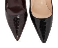 Two Pairs of Manolo Blahnik Exotic Skin Shoes