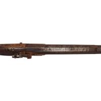 Full Stock Leman Percussion Rifle Showing Native American Use