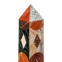 A Pair of Large Grand Tour Style Specimen Marble Obelisks