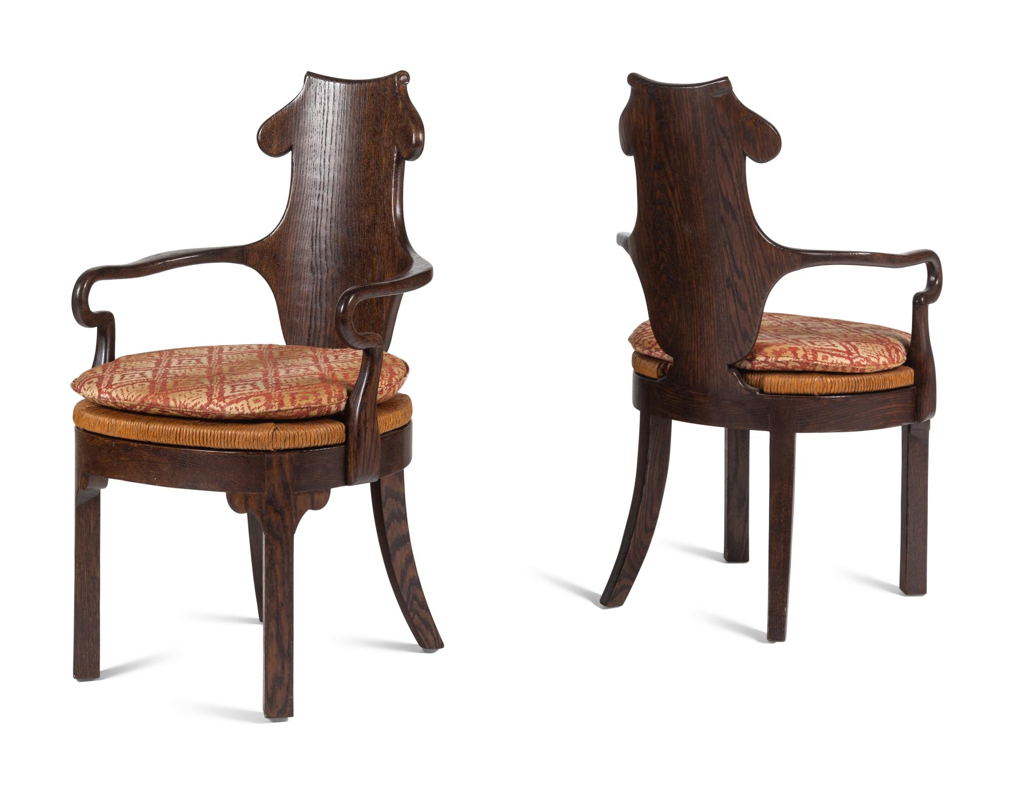 A Set of Six Rose Tarlow Melrose House Henley Armchairs
