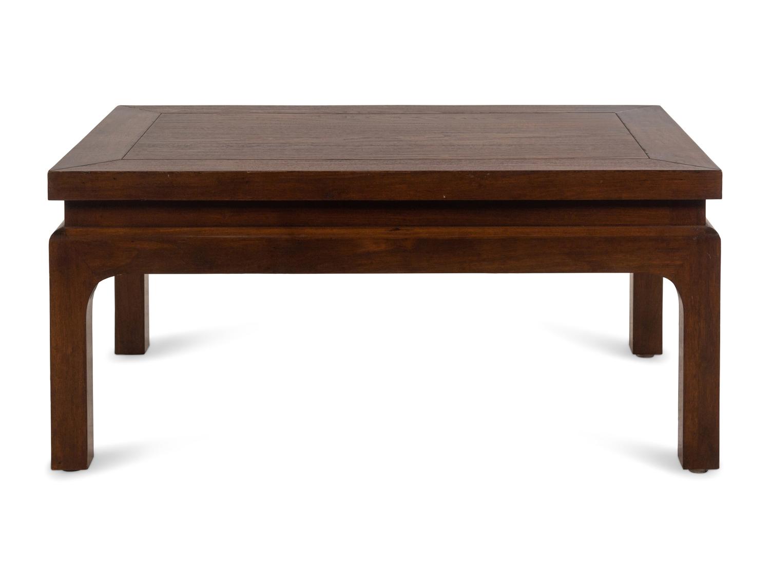 A Contemporary Walnut Cocktail Table in the Chinese Taste