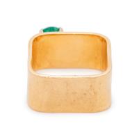 YELLOW GOLD AND EMERALD RING