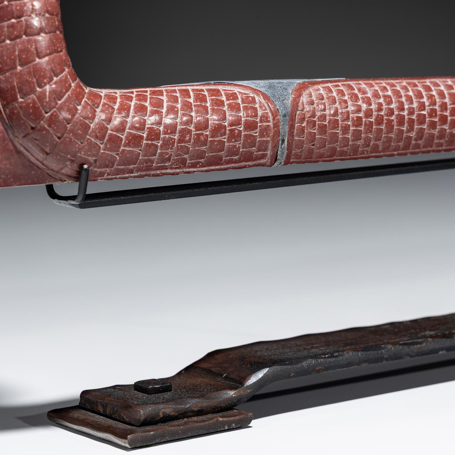 Eastern Plains Catlinite Pipe, Snake