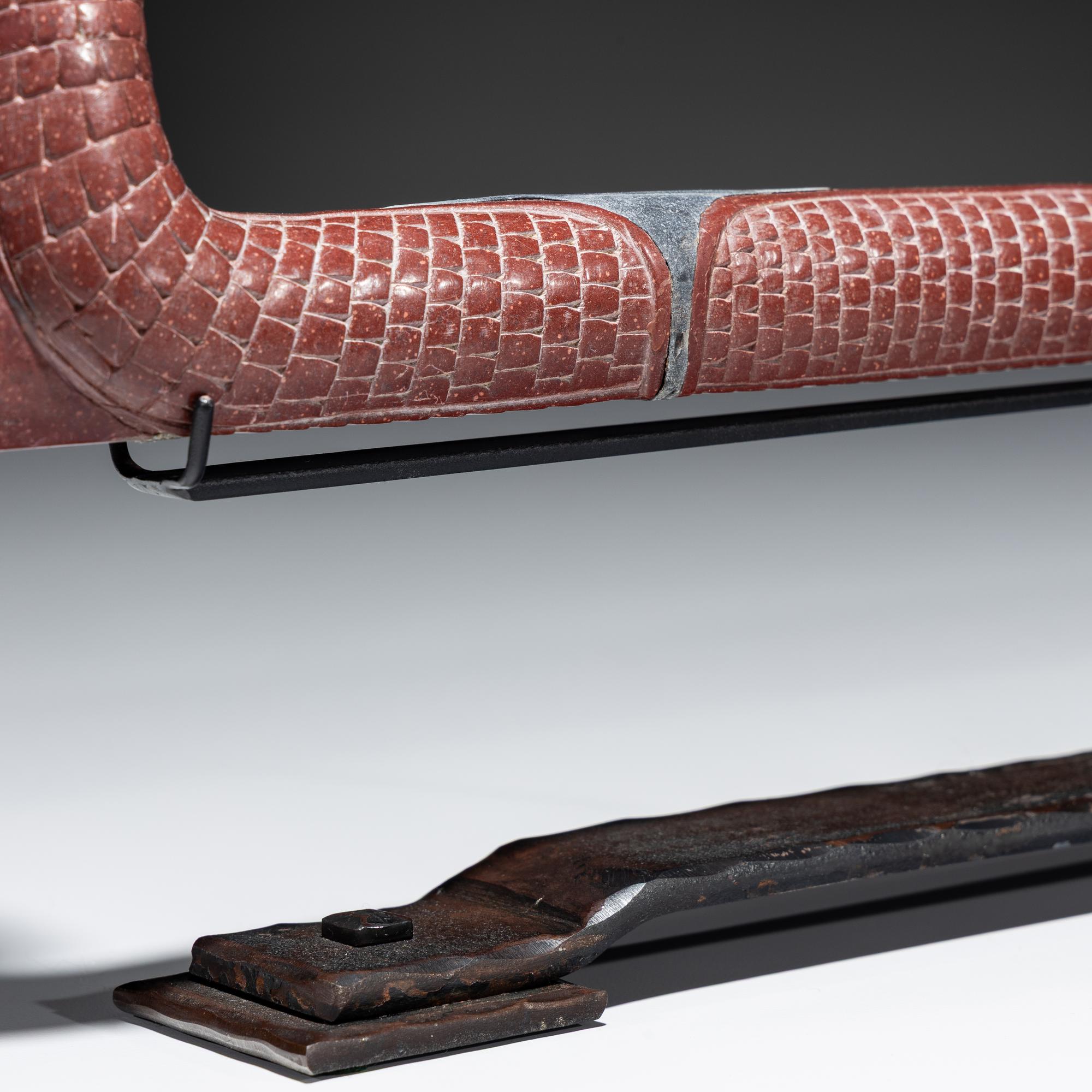 Eastern Plains Catlinite Pipe, Snake