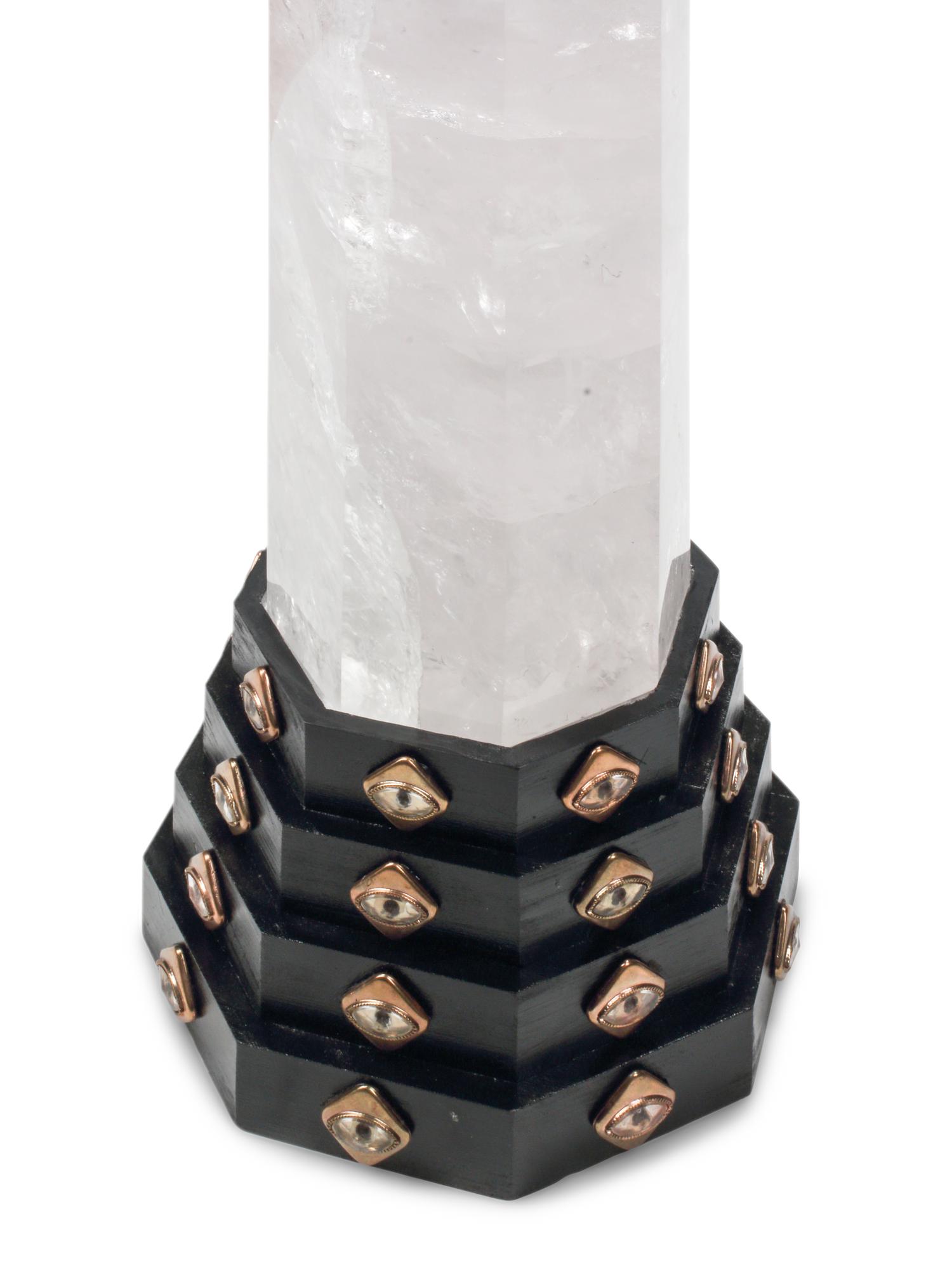 A Large Himalayan Style Rock Crystal Obelisk