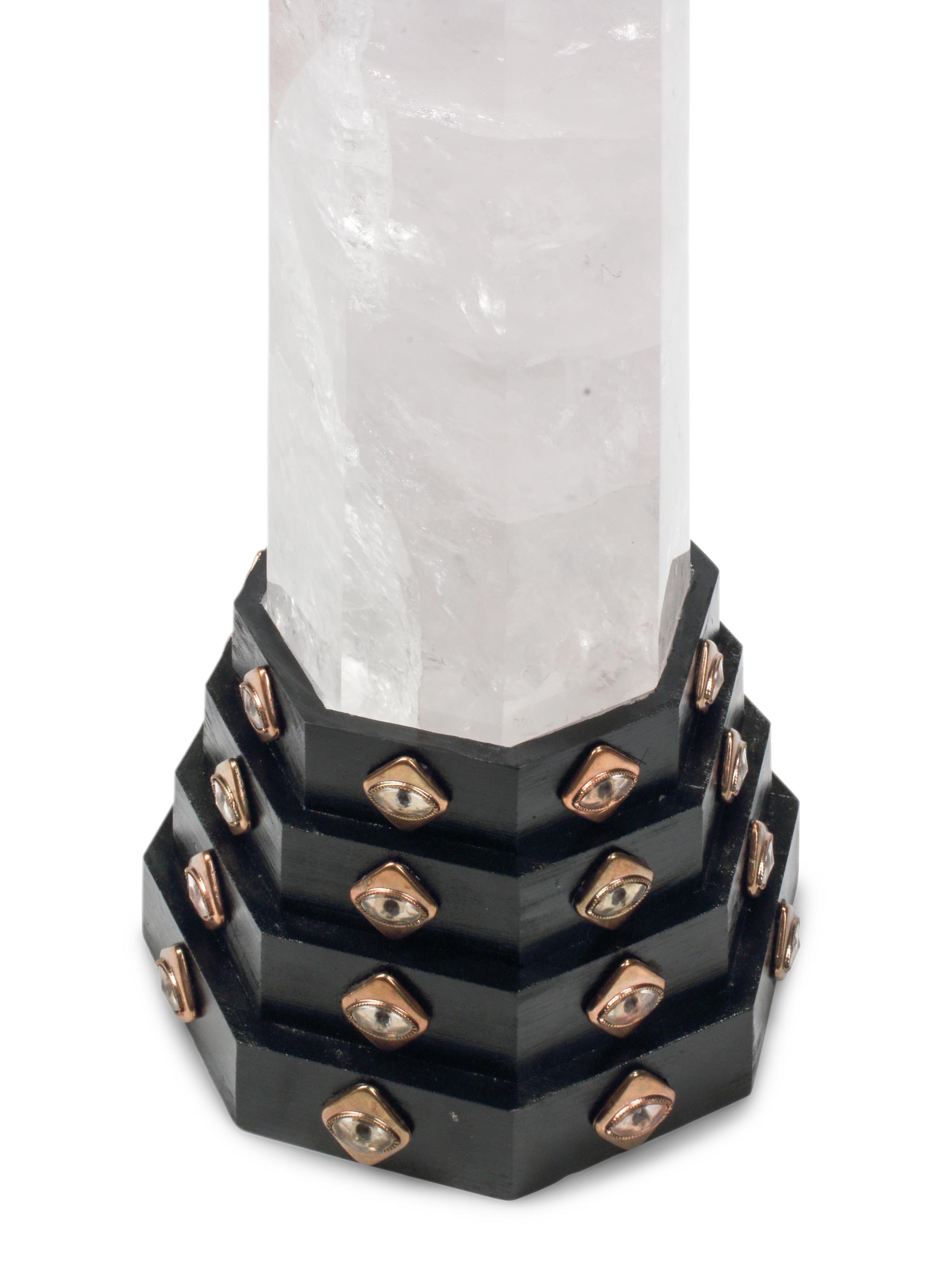 A Large Himalayan Style Rock Crystal Obelisk