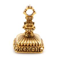 An English Gold Mounted Fob Seal