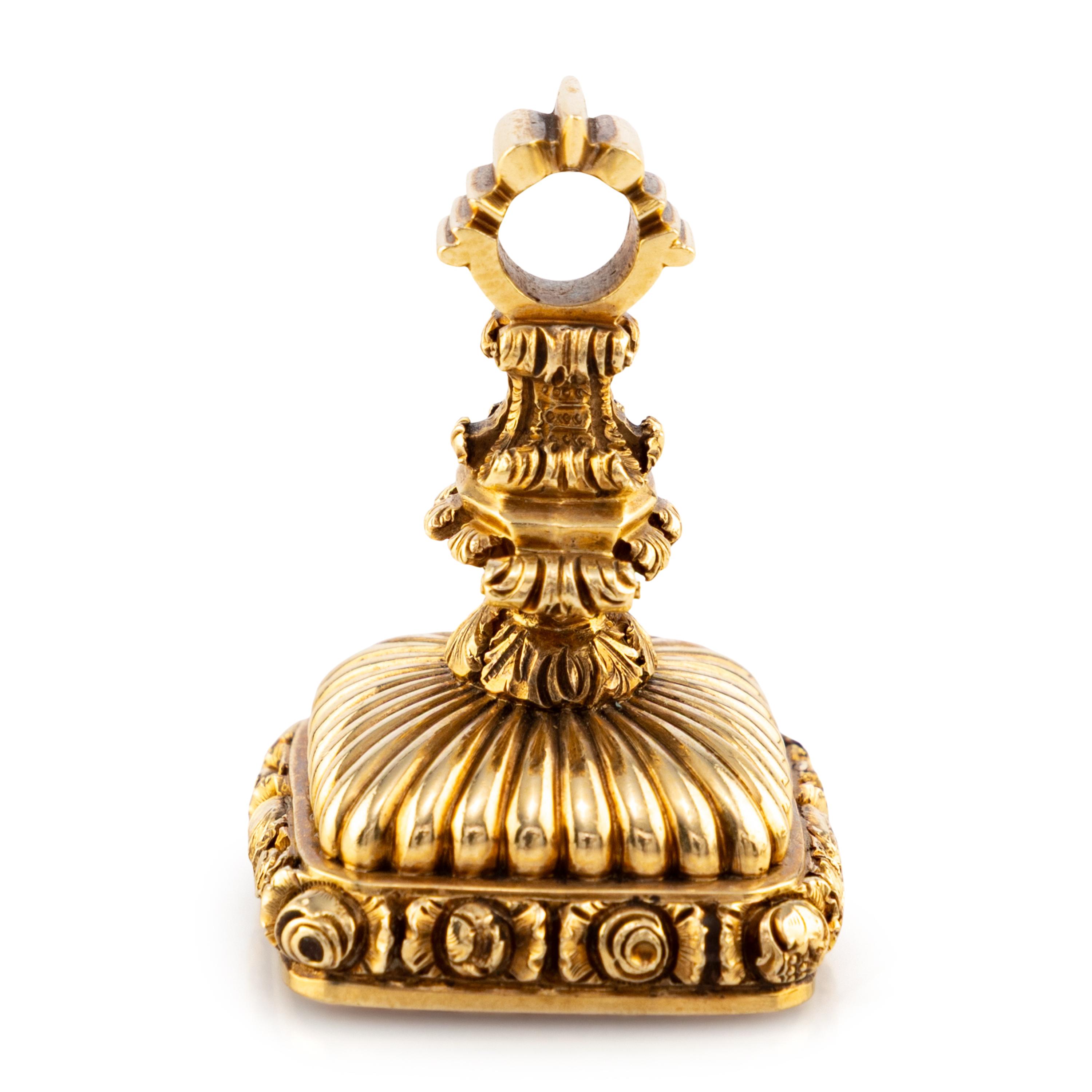 An English Gold Mounted Fob Seal