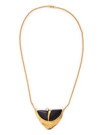 YELLOW GOLD AND DIAMOND NECKLACE