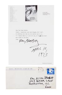 BRADBURY, RAY. An archive of typed letters signed. With an illustrated cover.