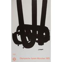 A Pierre Soulages Poster for Olympische Spiele Munchen, 1972