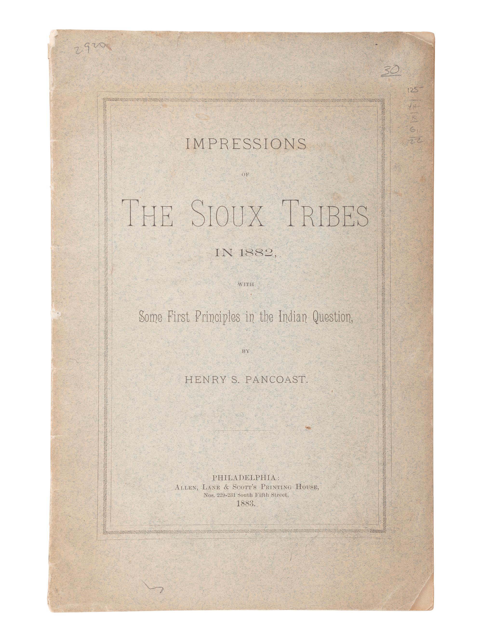 [NATIVE AMERICANA]. Books related to the Dakotas, including: