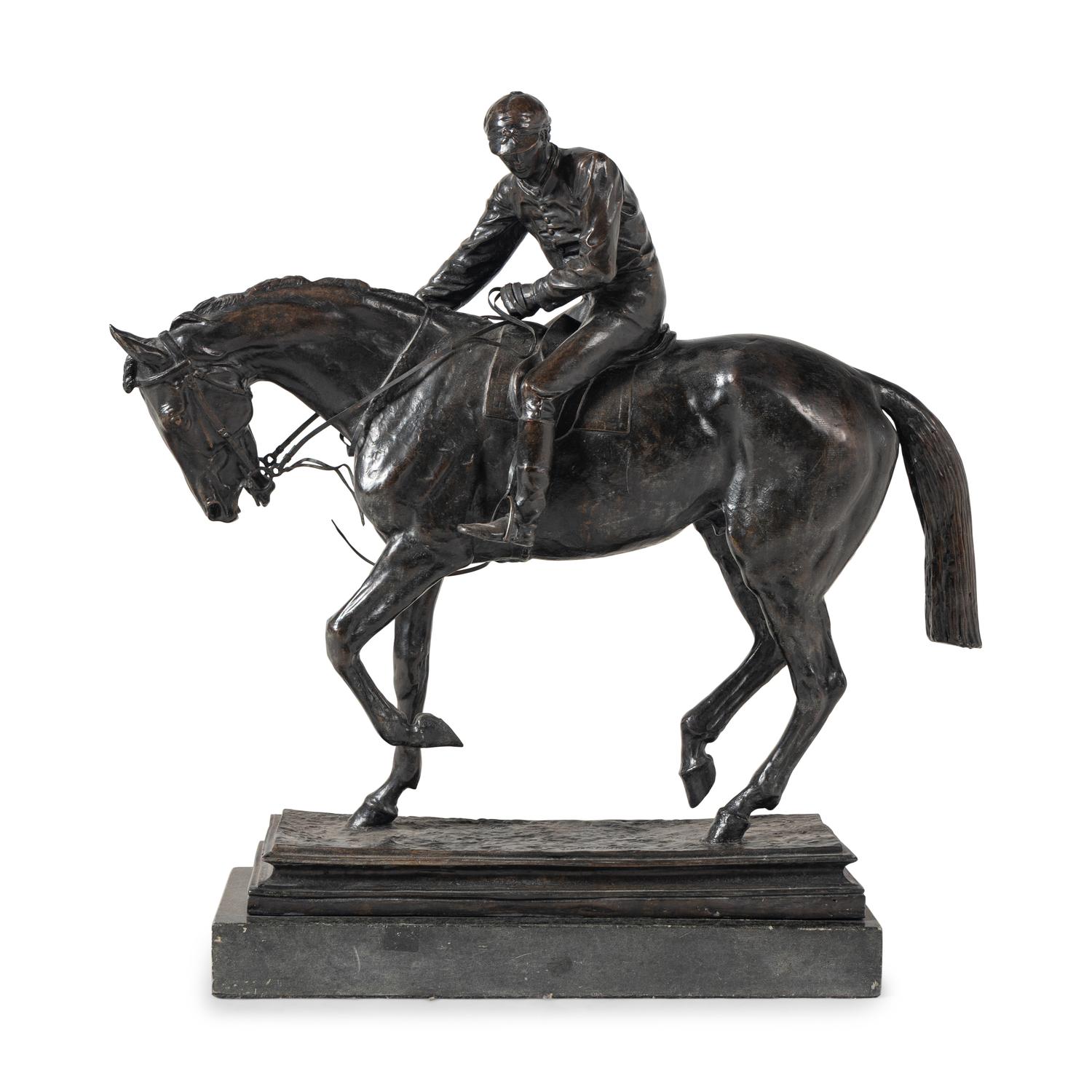 Isidore-Jules Bonheur (French, 1827-1901) — Horse and Jockey, After the Race