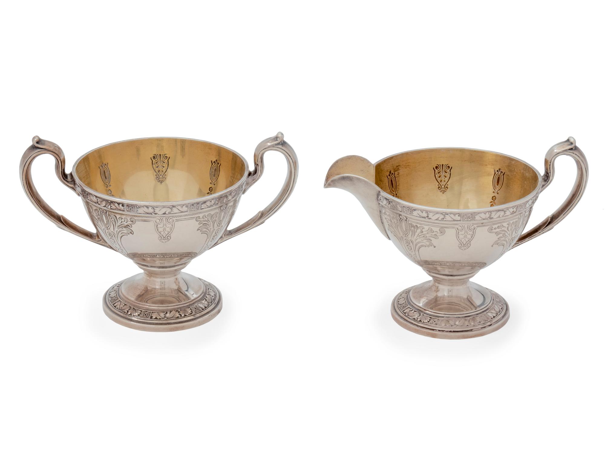 An American Silver Cream and Sugar — Gorham, Providence, RI, 1926