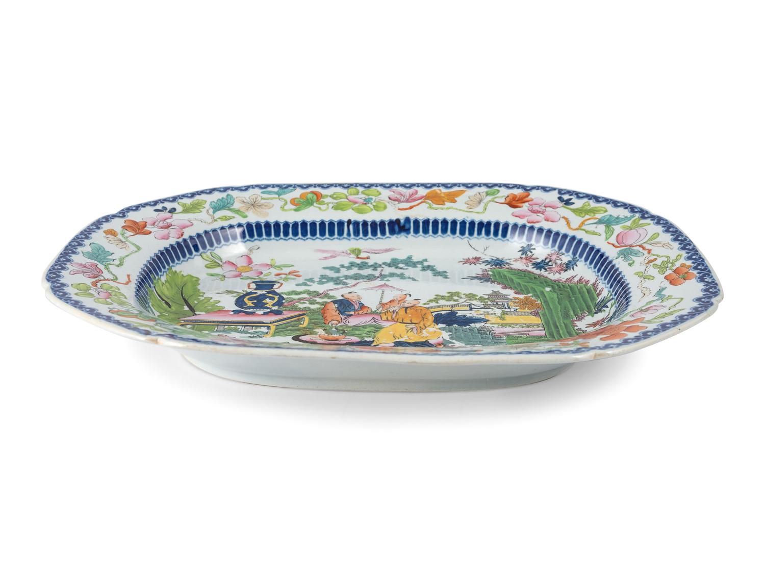 A Mason's Ironstone Chinoiserie-Decorated Partial Dinner Service